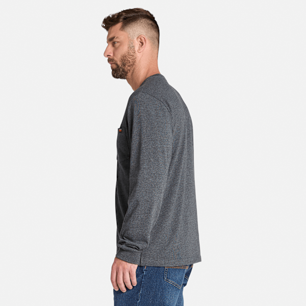 Timberland Pro Core Pocket Long-Sleeve T-Shirt Deep Grey Heather Men'S