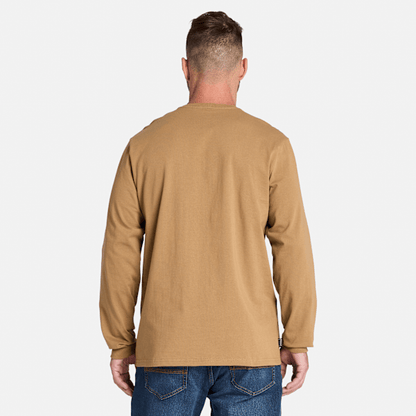 Timberland Pro Core Pocket Long-Sleeve T-Shirt Dark Wheat Men'S