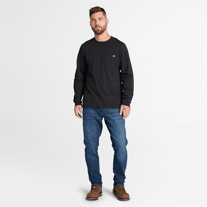 Timberland Pro Core Pocket Long-Sleeve T-Shirt Black Men'S