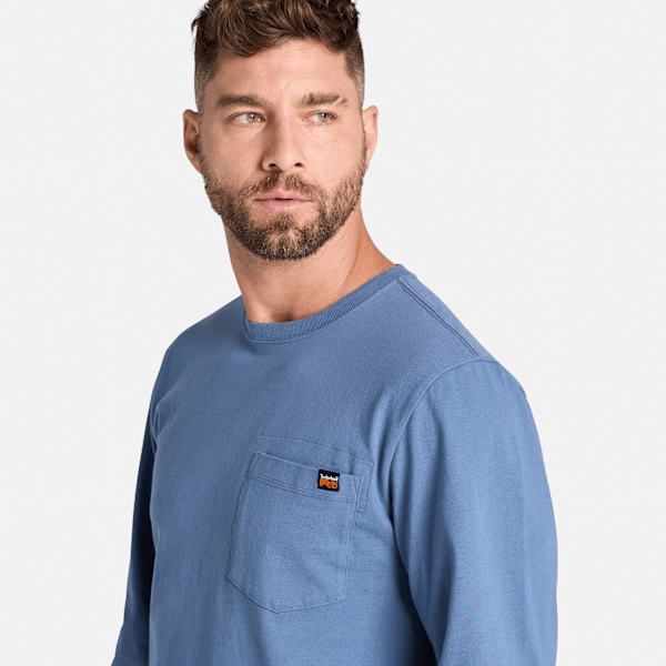 Timberland Pro Core Pocket Long-Sleeve T-Shirt Vintage Indigo Men'S