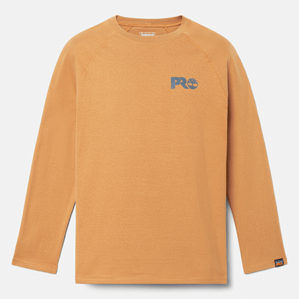 Timberland Pro Core Reflective Logo Long-Sleeve T-Shirt Wheat Boot Men'S