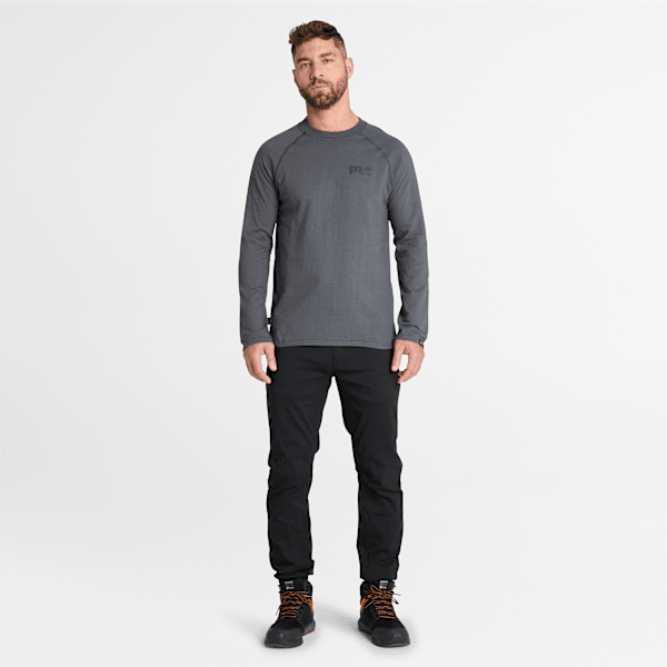 Timberland Pro Core Reflective Logo Long-Sleeve T-Shirt Asphalt Men'S