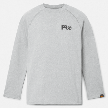 Timberland Pro Core Reflective Logo Long-Sleeve T-Shirt Medium Grey Heather Men'S