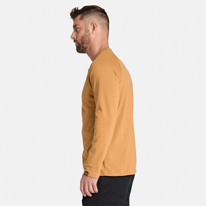 Timberland Pro Core Reflective Logo Long-Sleeve T-Shirt Wheat Boot Men'S