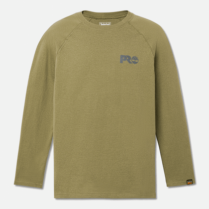 Timberland Pro Core Reflective Logo Long-Sleeve T-Shirt Burnt Olive Men'S