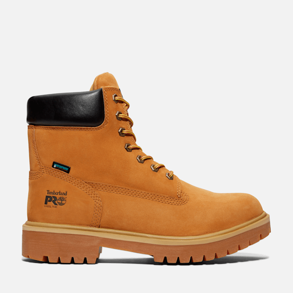 Timberland Pro Direct Attach 6" Waterproof Insulated Steel-Toe Work Boot Wheat Men'S