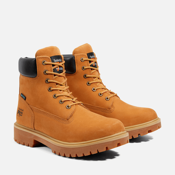Timberland Pro Direct Attach 6" Waterproof Insulated Steel-Toe Work Boot Wheat Men'S