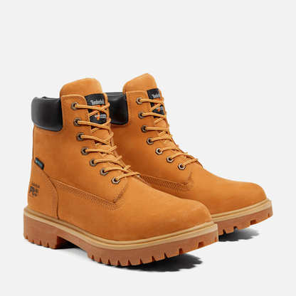 Timberland Pro Direct Attach 6" Waterproof Insulated Steel-Toe Work Boot Wheat Men'S
