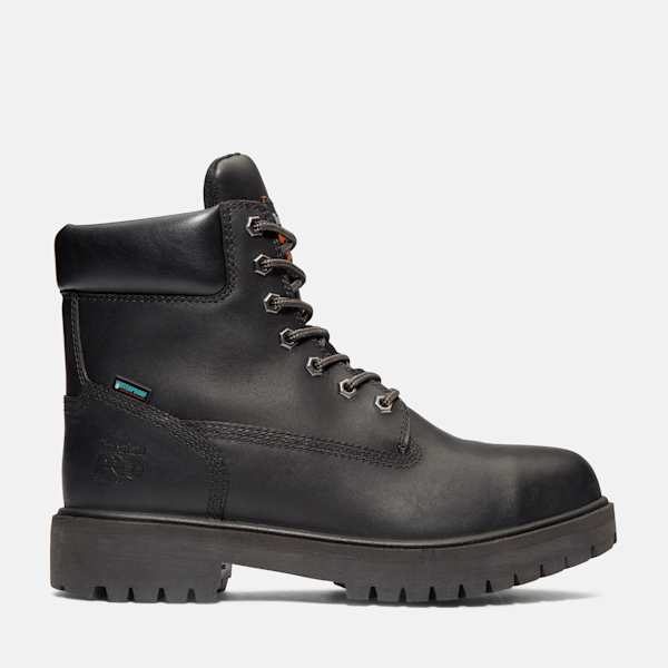 Timberland Pro Direct Attach 6" Waterproof Insulated Steel-Toe Work Boot Black Men'S