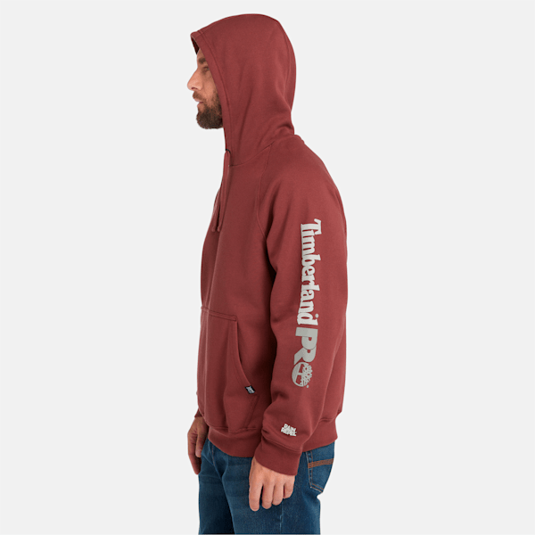Timberland Pro Hood Honcho Sport Hoodie Maroon Men'S