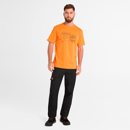 Timberland Pro Innovation Blueprint T-Shirt Pro Orange Men'S