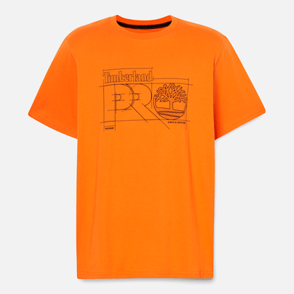 Timberland Pro Innovation Blueprint T-Shirt Pro Orange Men'S