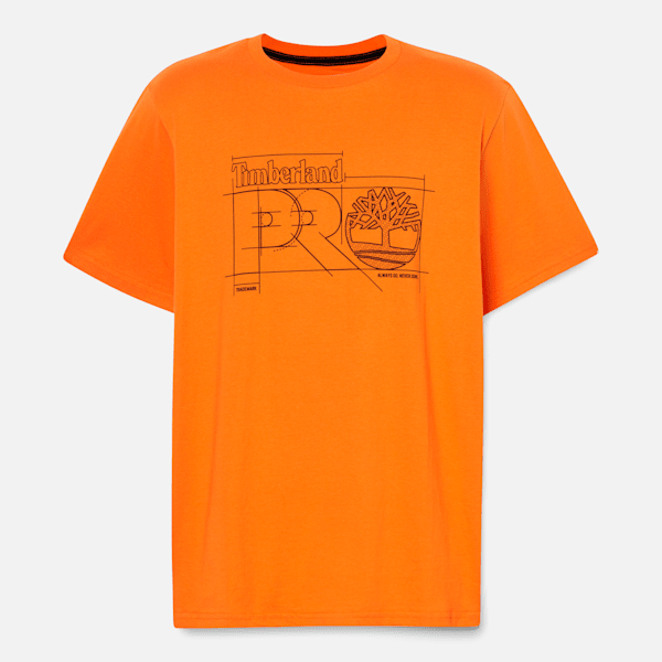 Timberland Pro Innovation Blueprint T-Shirt Pro Orange Men'S