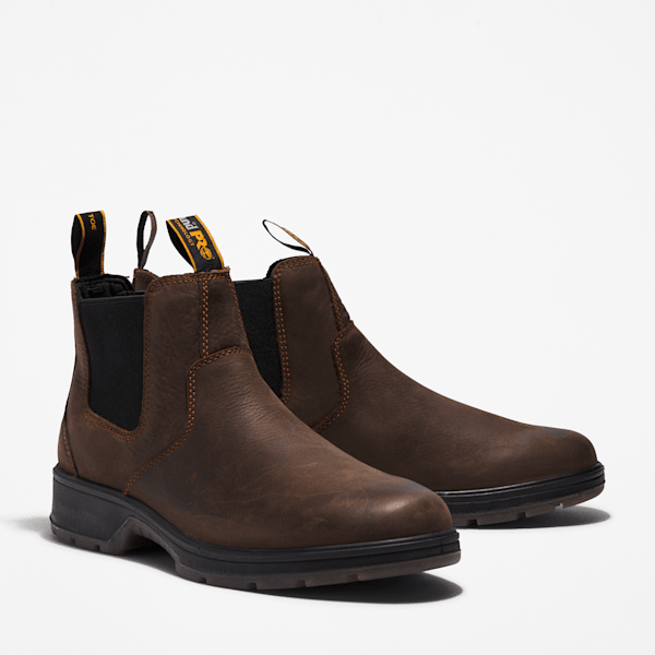 Timberland Pro Nashoba Soft-Toeslip-On Work Boot Brown Men'S