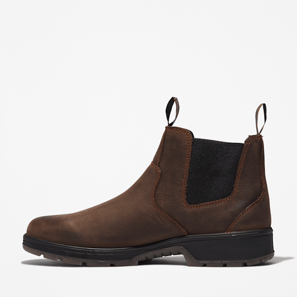 Timberland Pro Nashoba Soft-Toeslip-On Work Boot Brown Men'S