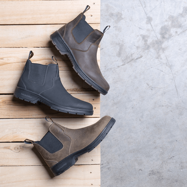 Timberland Pro Nashoba Soft-Toeslip-On Work Boot Brown Men'S