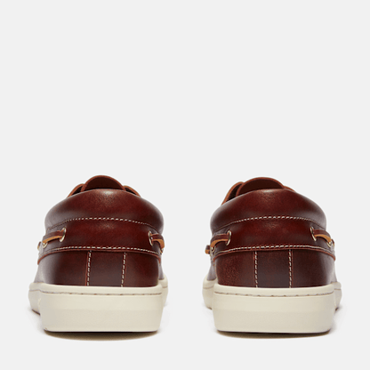 Timberland Portofino Pier Boat Shoe Burgundy Full-Grain Men'S