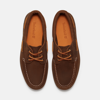 Timberland Portofino Pier Boat Shoe Taupe Full-Grain Men'S