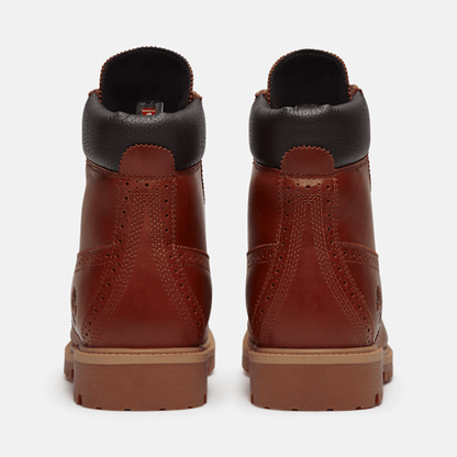 Timberland Premium 6-Inch Waterproof Boot Rust Full-Grain Men'S