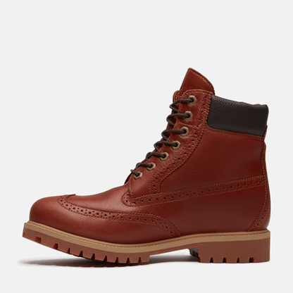 Timberland Premium 6-Inch Waterproof Boot Rust Full-Grain Men'S
