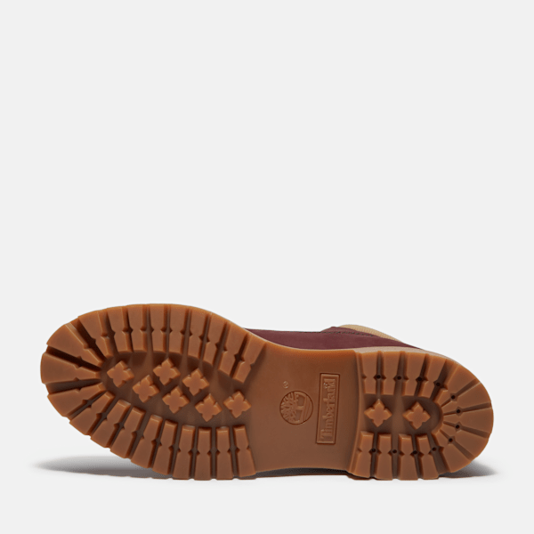 Timberland Premium 6-Inch Waterproof Boot Burgundy Nubuck Men'S