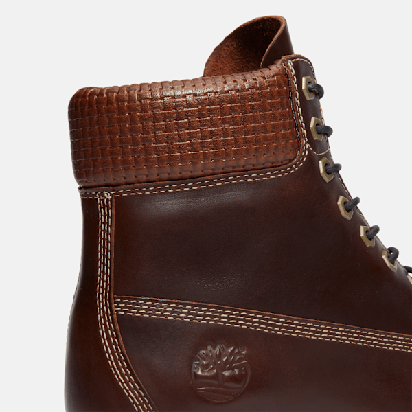 Timberland Premium 6-Inch Waterproof Boot Brown Full-Grain/Black Men'S