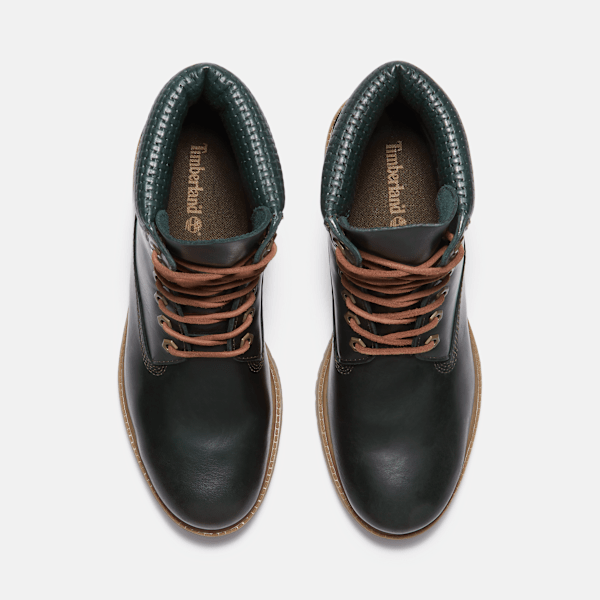 Timberland Premium 6-Inch Waterproof Boot Dark Green Full-Grain Men'S