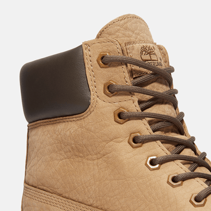 Timberland Premium 6-Inch Waterproof Boot Beige Nubuck/Dark Brown Men'S