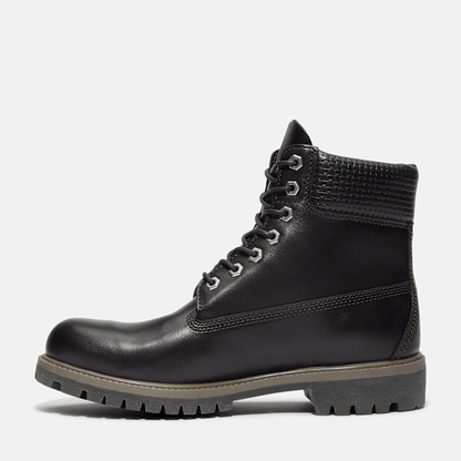 Timberland Premium 6-Inch Waterproof Boot Black Full-Grain/Dark Brown Men'S