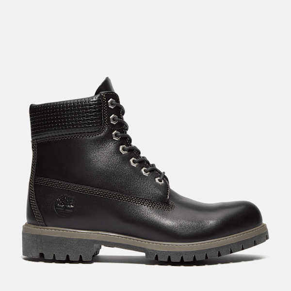 Timberland Premium 6-Inch Waterproof Boot Black Full-Grain/Dark Brown Men'S