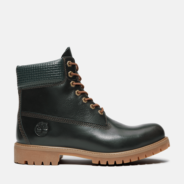 Timberland Premium 6-Inch Waterproof Boot Dark Green Full-Grain Men'S