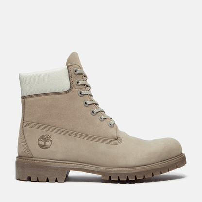 Timberland Premium 6-Inch Waterproof Boot Grey Nubuck/Light Green Men'S
