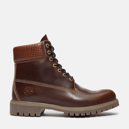 Timberland Premium 6-Inch Waterproof Boot Brown Full-Grain/Black Men'S