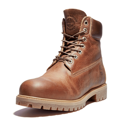 Timberland Premium 6-Inch Waterproof Heritage Boots Medium Brown Nubuck Men'S