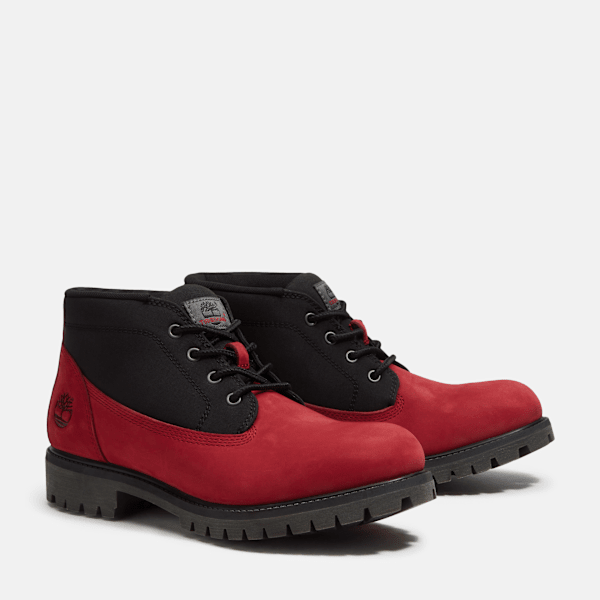 Timberland Premium Chukka Boot Red Nubuck/Black Men'S