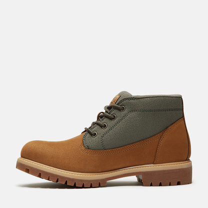 Timberland Premium Chukka Boot Brown Nubuck/Dark Green Men'S