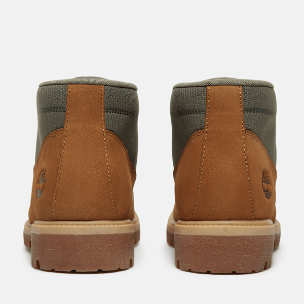 Timberland Premium Chukka Boot Brown Nubuck/Dark Green Men'S