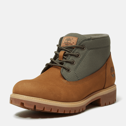 Timberland Premium Chukka Boot Brown Nubuck/Dark Green Men'S