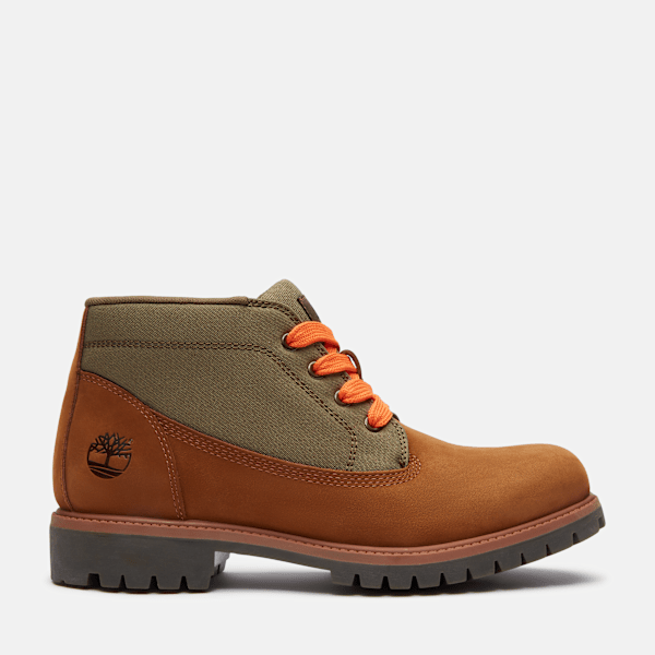 Timberland Premium Chukka Boot Medium Brown Nubuck Men'S
