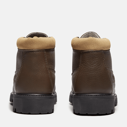 Timberland Premium Waterproof Chukka Boot Dark Brown Full-Grain/Olive Men'S