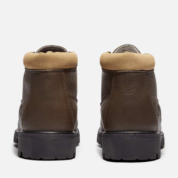 Timberland Premium Waterproof Chukka Boot Dark Brown Full-Grain/Olive Men'S