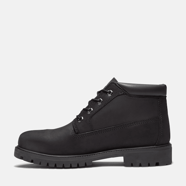 Timberland Premium Waterproof Chukka Boot Black Nubuck Men'S