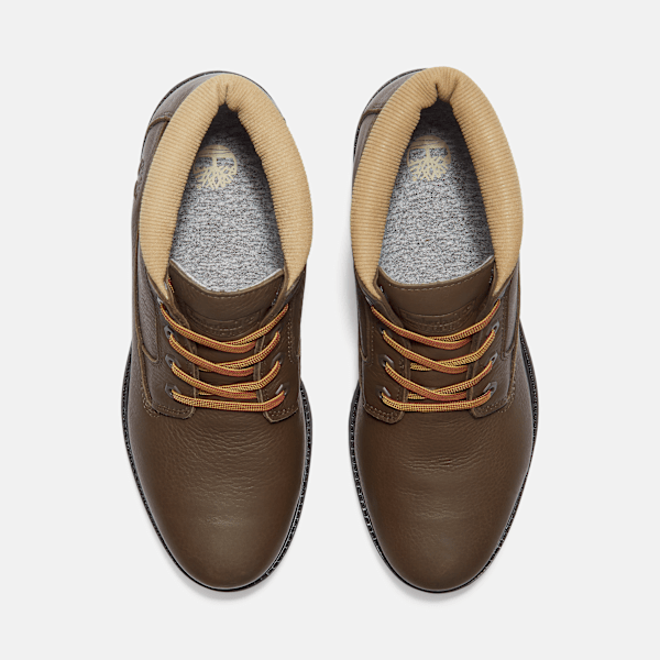 Timberland Premium Waterproof Chukka Boot Dark Brown Full-Grain/Olive Men'S