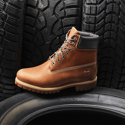Timberland Road Trip Premium 6-Inch Waterproof Boot Rust Full-Grain/Dark Grey Men'S