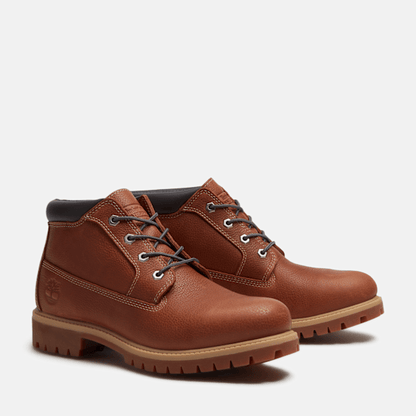 Timberland Road Trip Premium Mid Waterproof Chukka Boot Rust Full-Grain/Dark Grey Men'S