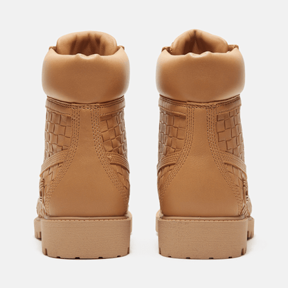 Timberland Textured Premium 6-Inch Boot Beige Full-Grain Men'S