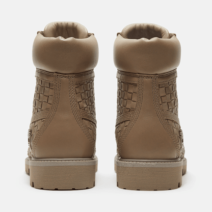 Timberland Textured Premium 6-Inch Boot Olive Full-Grain Men'S