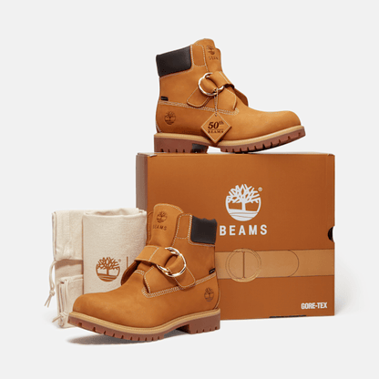 Timberland X Beams Buckle Boot With Gore-Tex Membrane Wheat Nubuck/Brown Men'S
