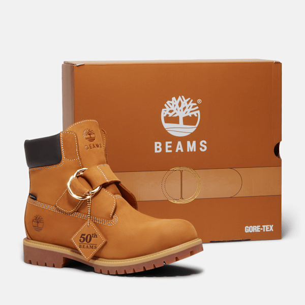 Timberland X Beams Buckle Boot With Gore-Tex Membrane Wheat Nubuck/Brown Men'S