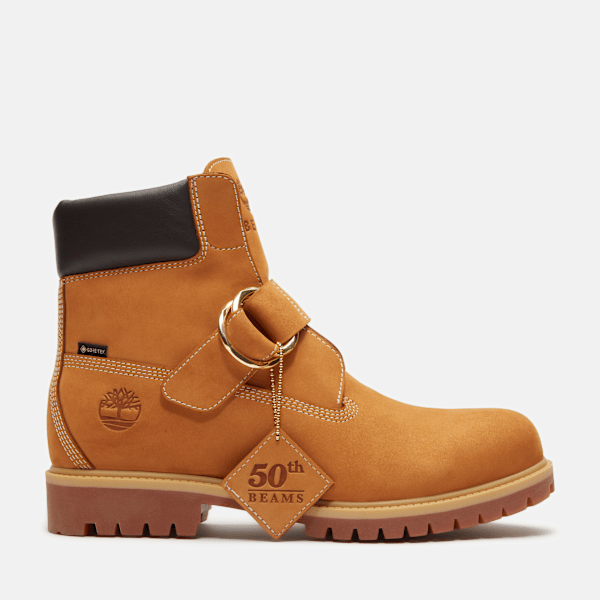 Timberland X Beams Buckle Boot With Gore-Tex Membrane Wheat Nubuck/Brown Men'S